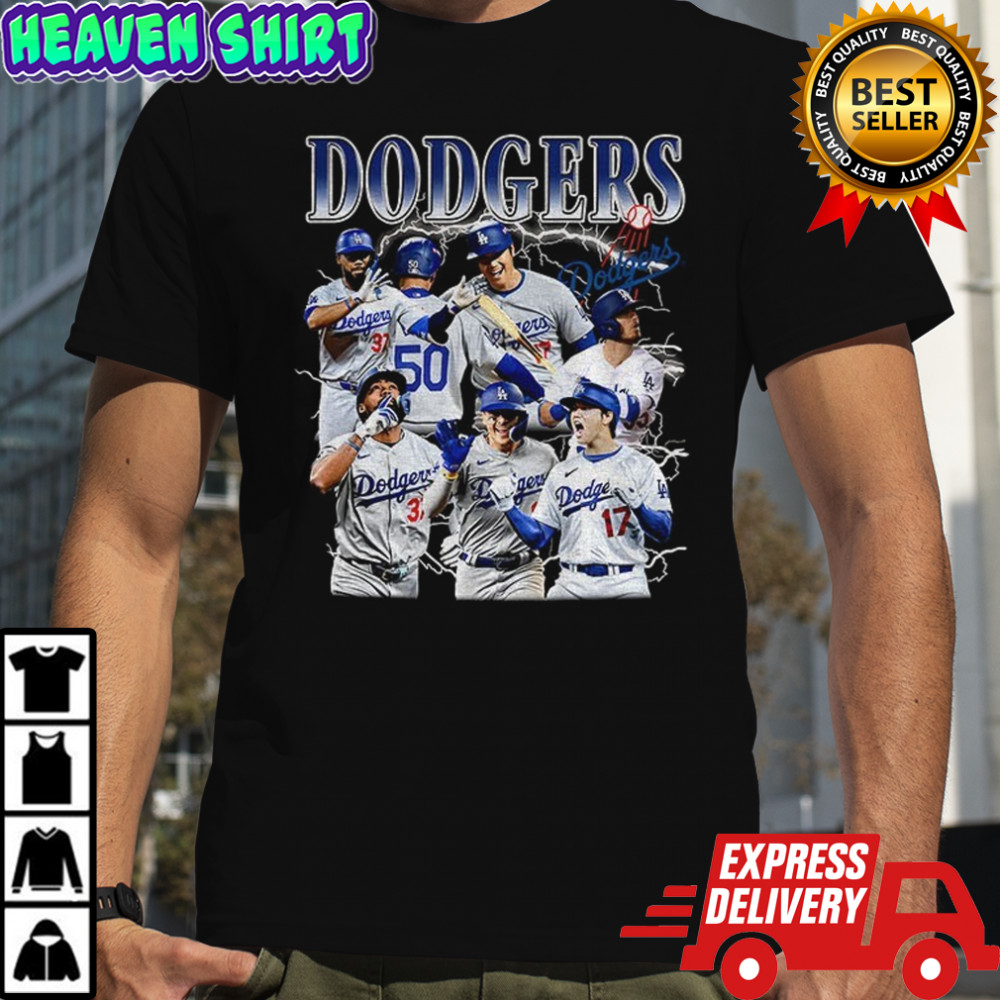 Los Angeles Dodgers All Team 2025 World Series MLB Champions Storm graphic shirt