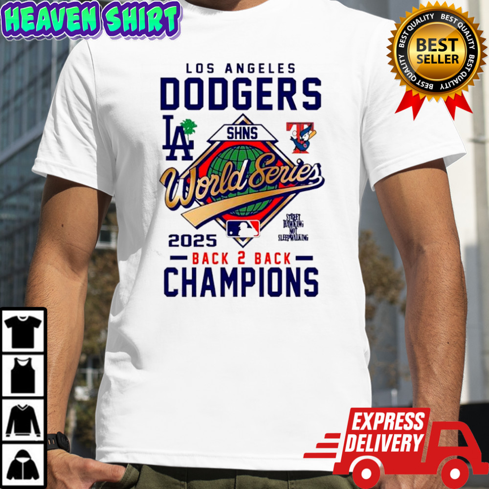 Los Angeles Dodgers Back 2 Back Champions SHNS World Series shirt