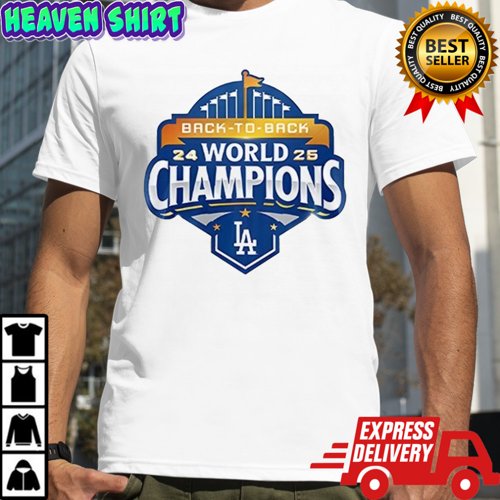 Los Angeles Dodgers Back To Back World Champions T-shirt