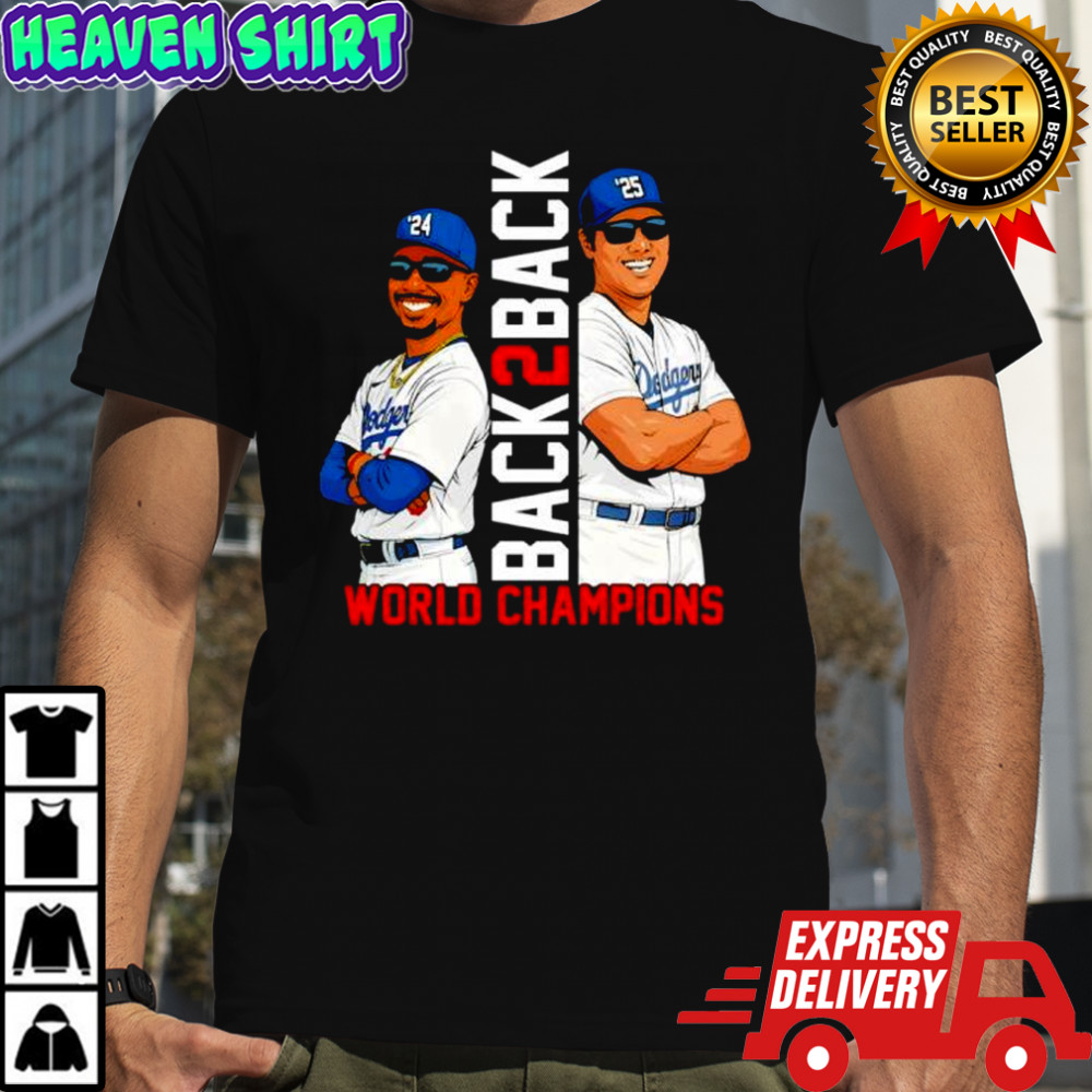 Los Angeles Dodgers Back2back Championship Shirt