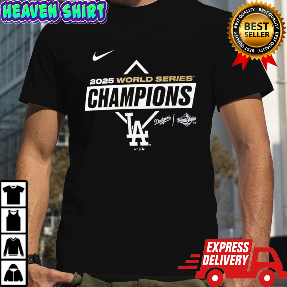 Los Angeles Dodgers Nike 2025 World Series Champions Team Logo shirt