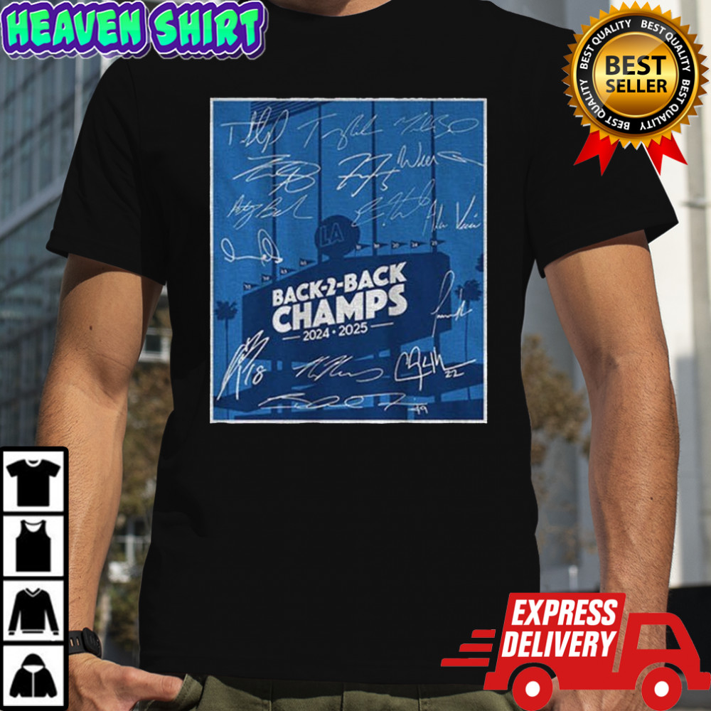 Los Angeles Dodgers Signature Back-to-Back World Champs 2024-2025 shirt