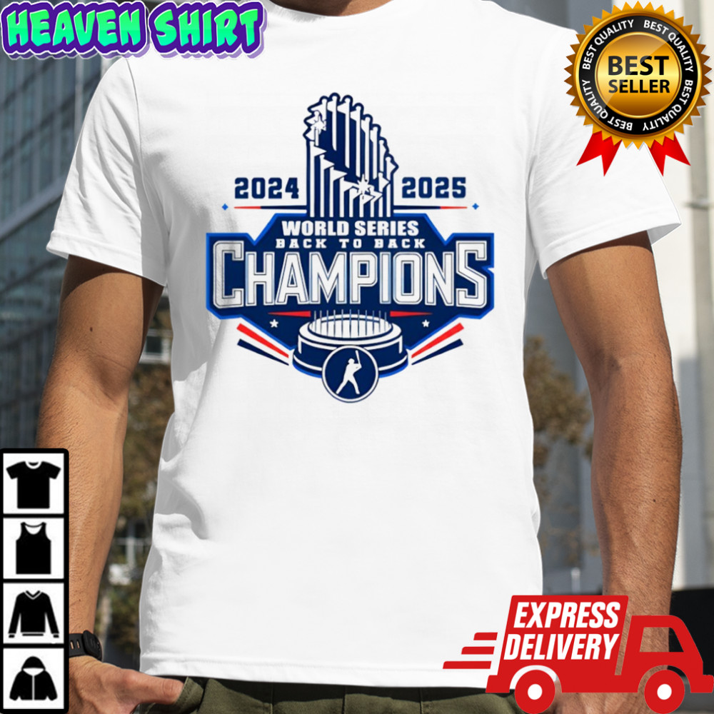 Los Angeles Dodgers Trophy World Series Back To Back 2024-2025 Champions MLB shirt
