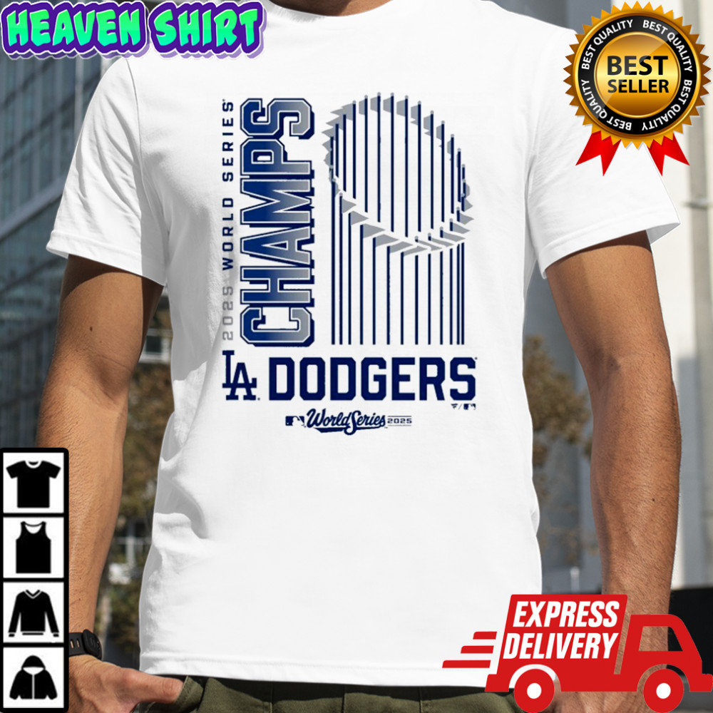 Los Angeles Dodgers White 2025 World Series Champions Wild Pitch T-Shirt