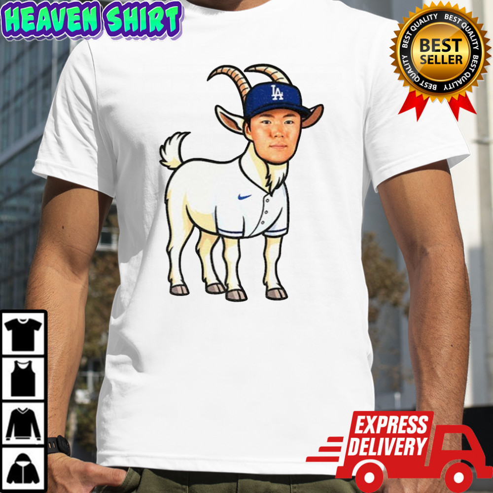Los Angeles Dodgers Yoshinobu Yamamoto Goat MVP shirt.