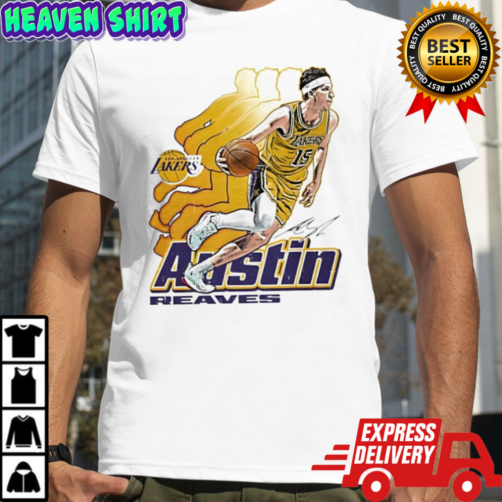 Los Angeles Lakers Austin Reaves Signature 15 Retro Vibe Graphic shirt