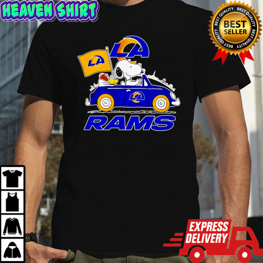 Los Angeles Rams x Snoopy and Woodstock drive car shirt