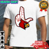 Louisville Cardinals football L hand sign 2025 mascot shirt