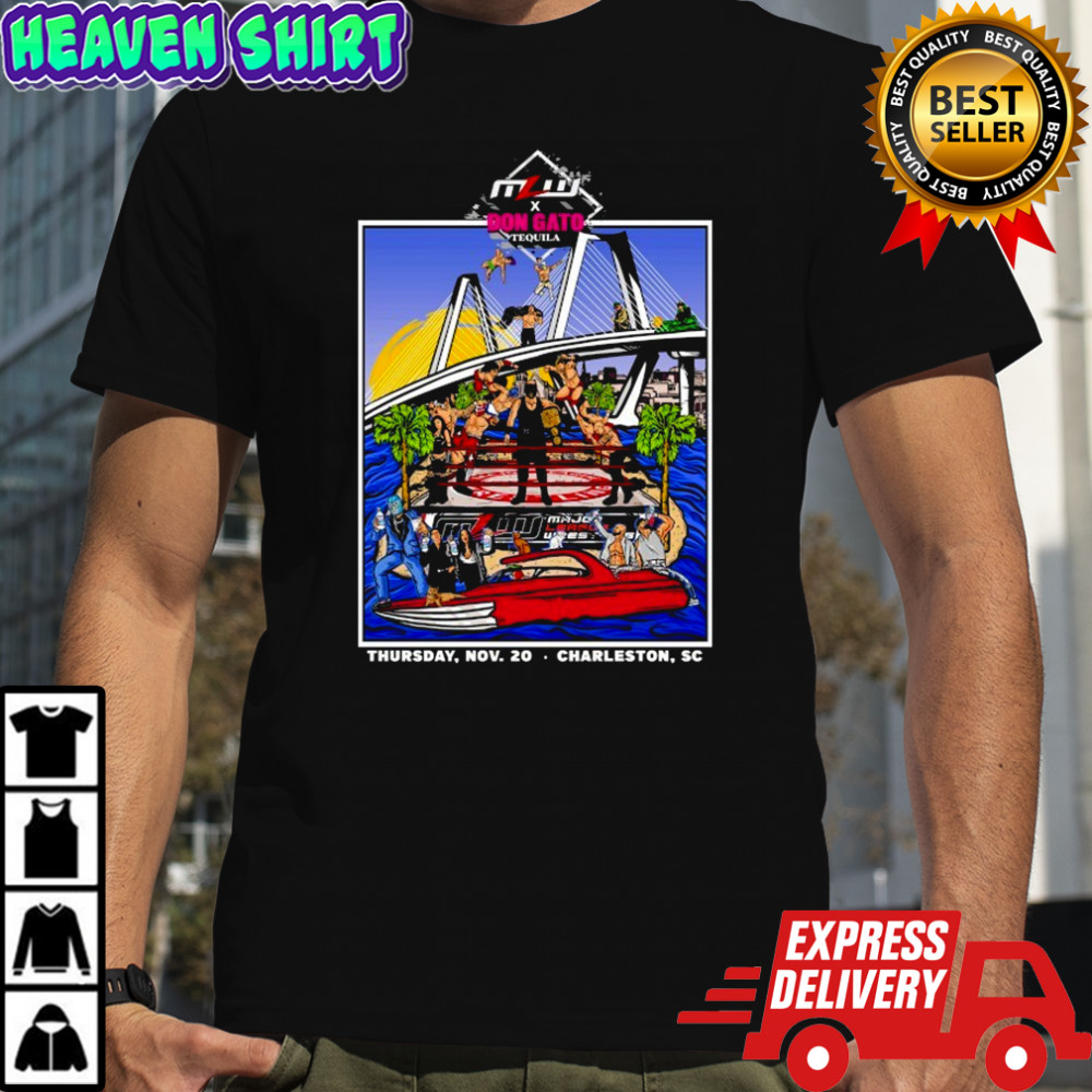 Major League Wrestling x Don Gato Tequila 2025 Charleston T-shirt