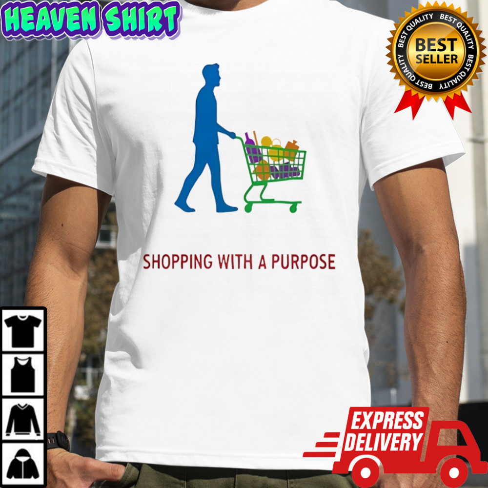 Man shopping with a purpose shirt