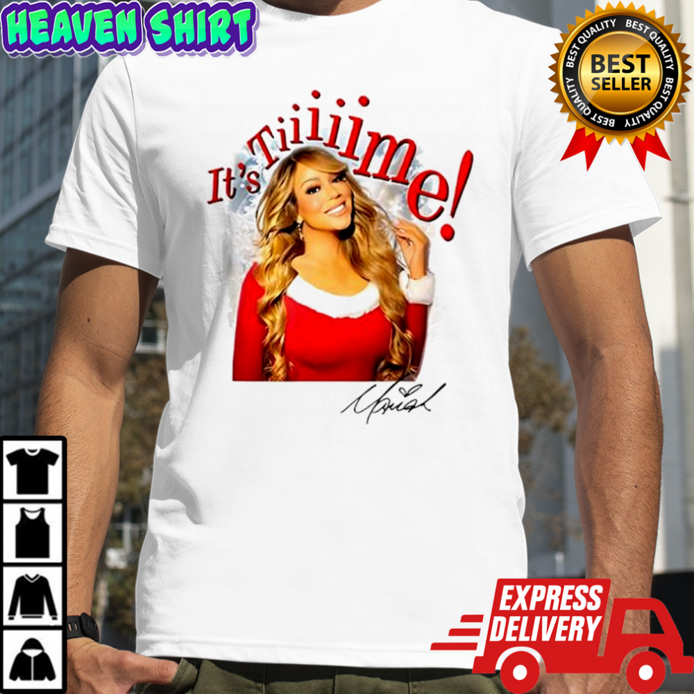 Mariah Carey Xmas 2025 it’s time signature shirt