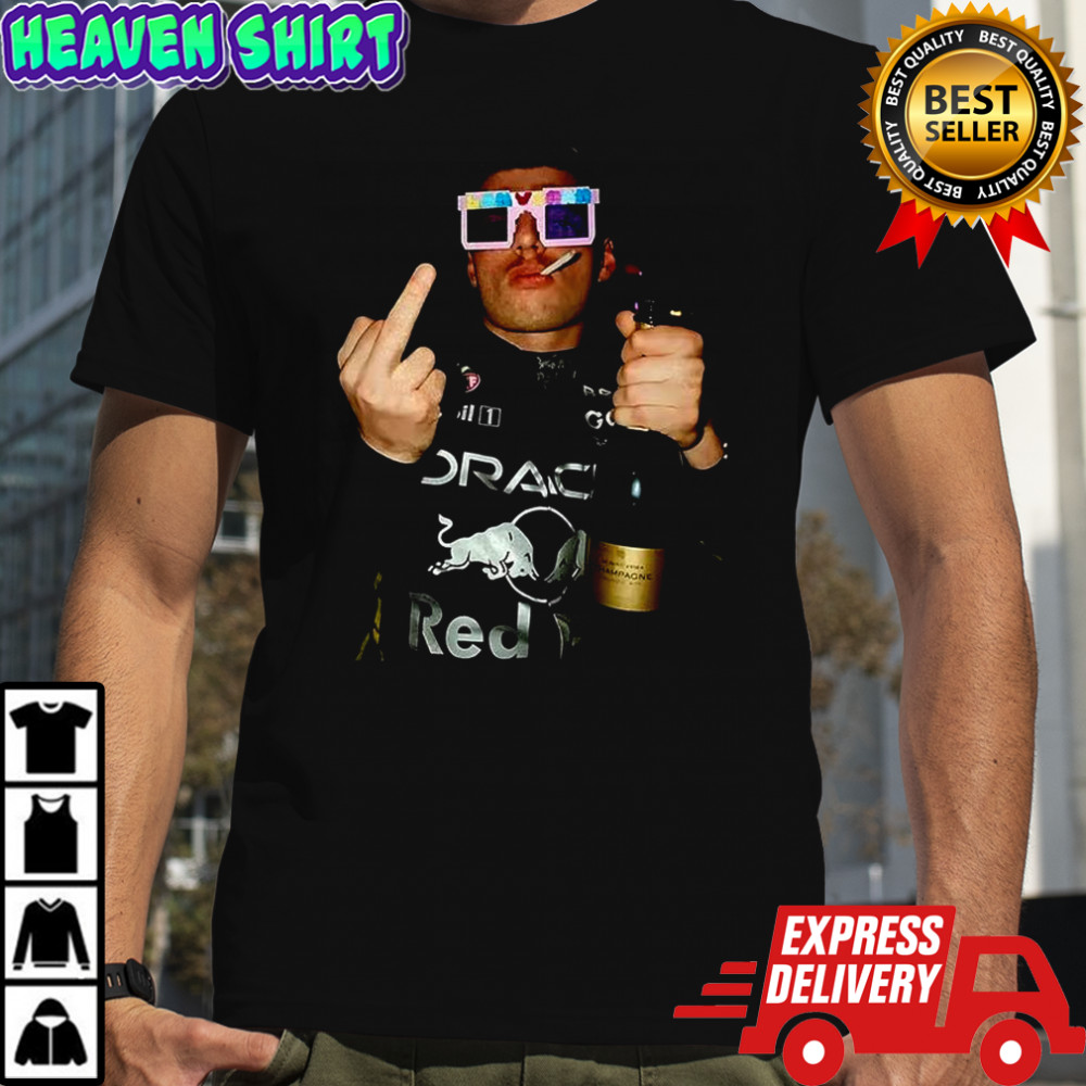 Max Vers Champion middle finger meme shirt