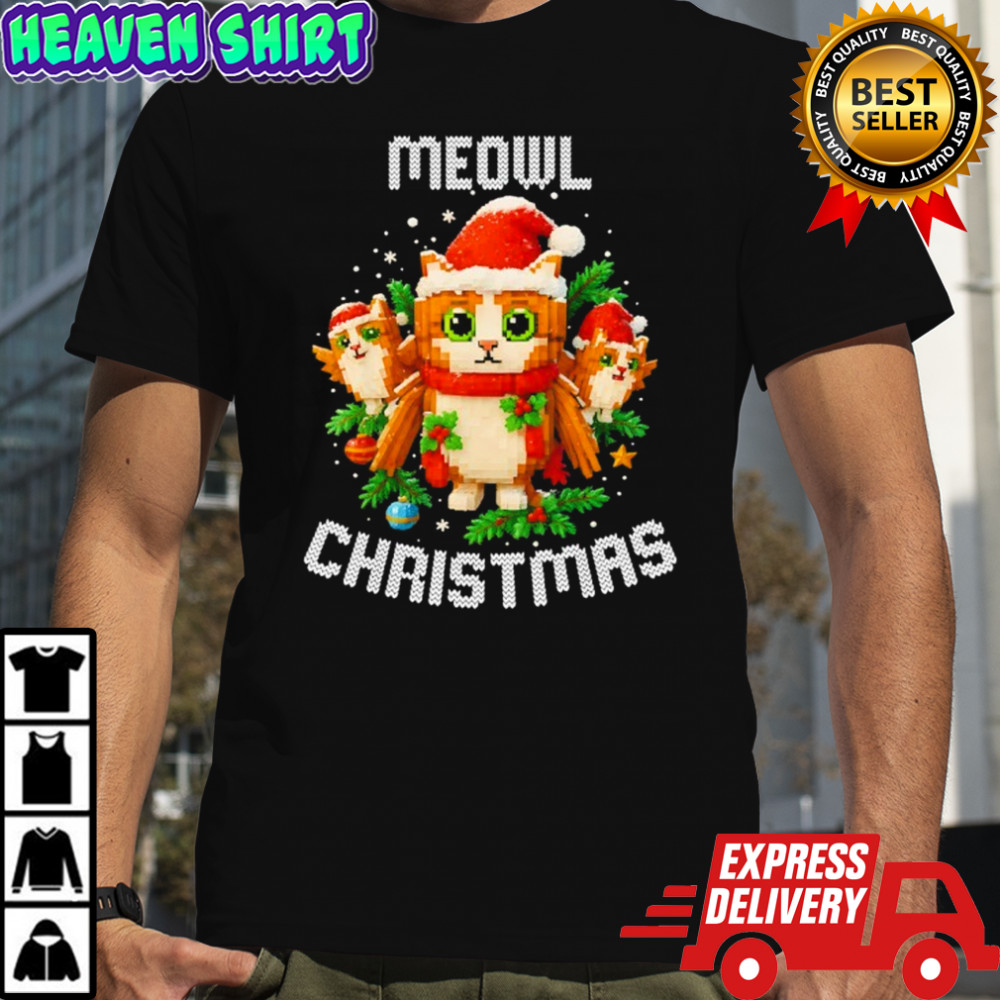 Meowl Christmas Funny Brainrot Meme shirt