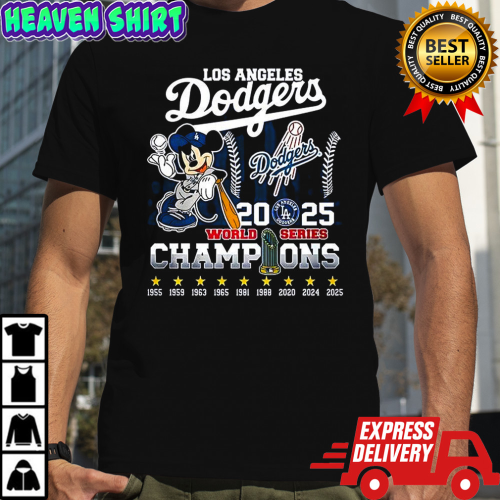 Mickey Los Angeles Dodgers 2025 World Series Champions shirt
