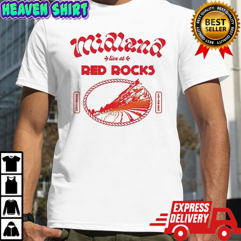 Midland Live At Red Rocks Morrison Colorado T-shirt