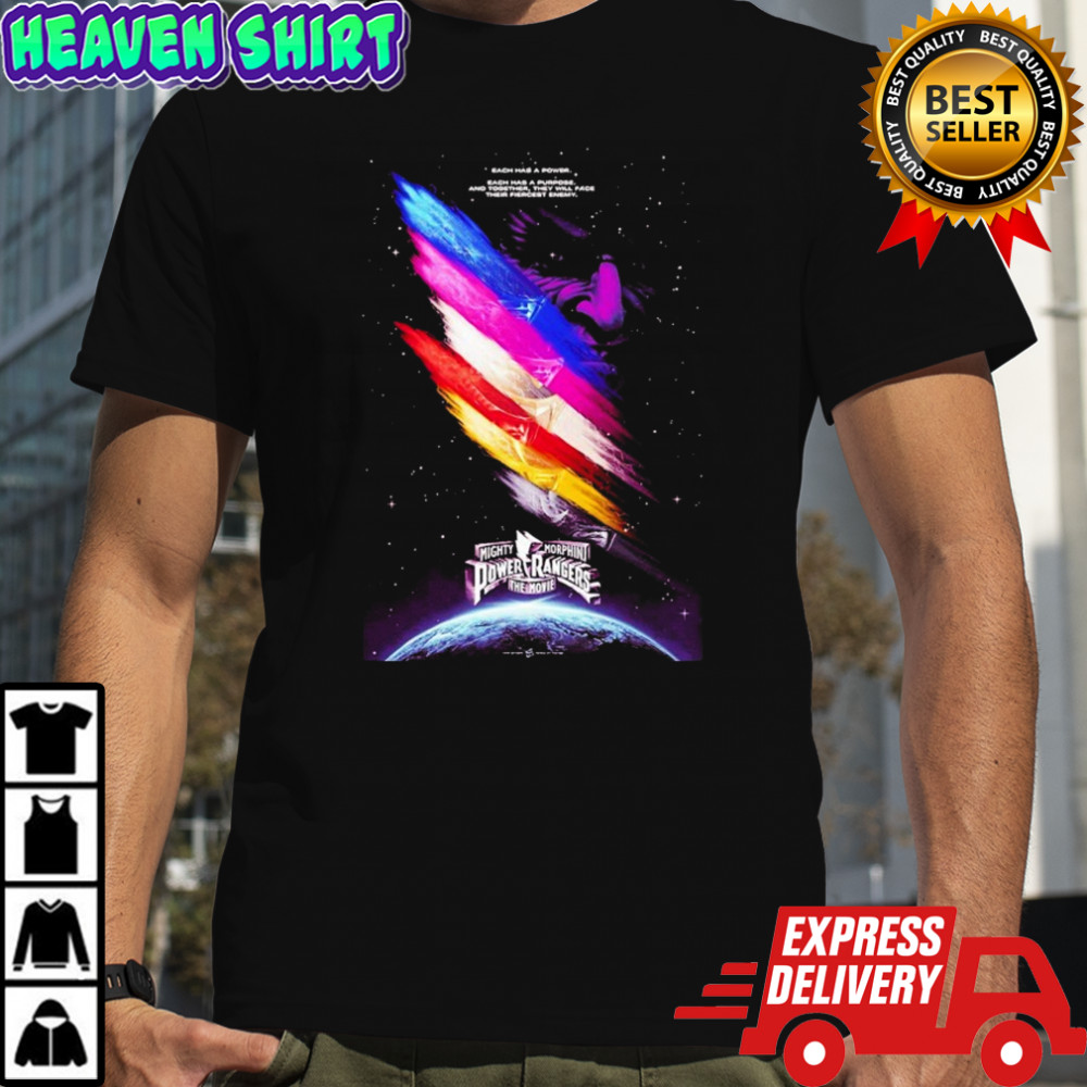 Mighty Morphin Power Rangers The Movie Art By Matt Ryan Tobin T-Shirt