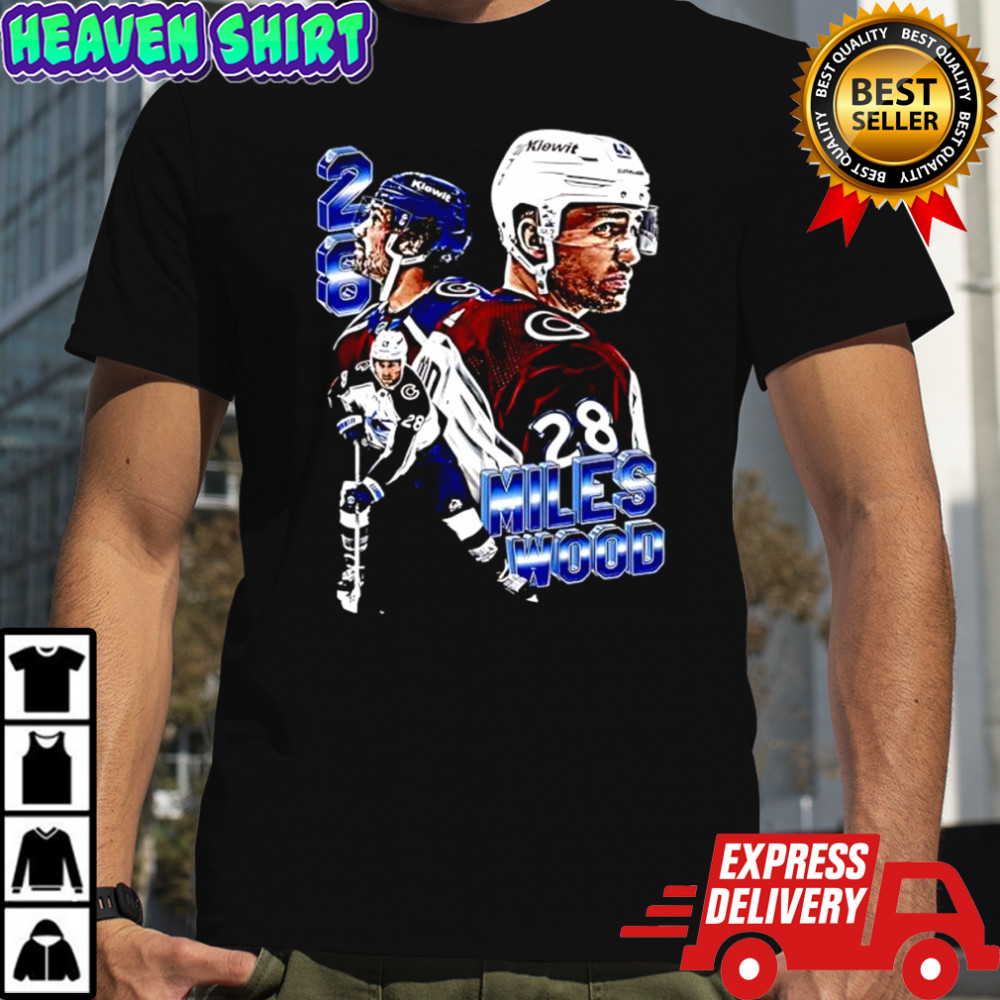 Miles Wood Colorado Avalanche 28 shirt