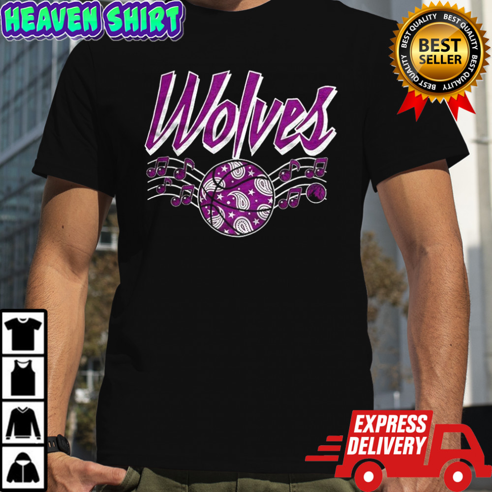Minnesota Timberwolves City basketball Wolves melody logo shirt
