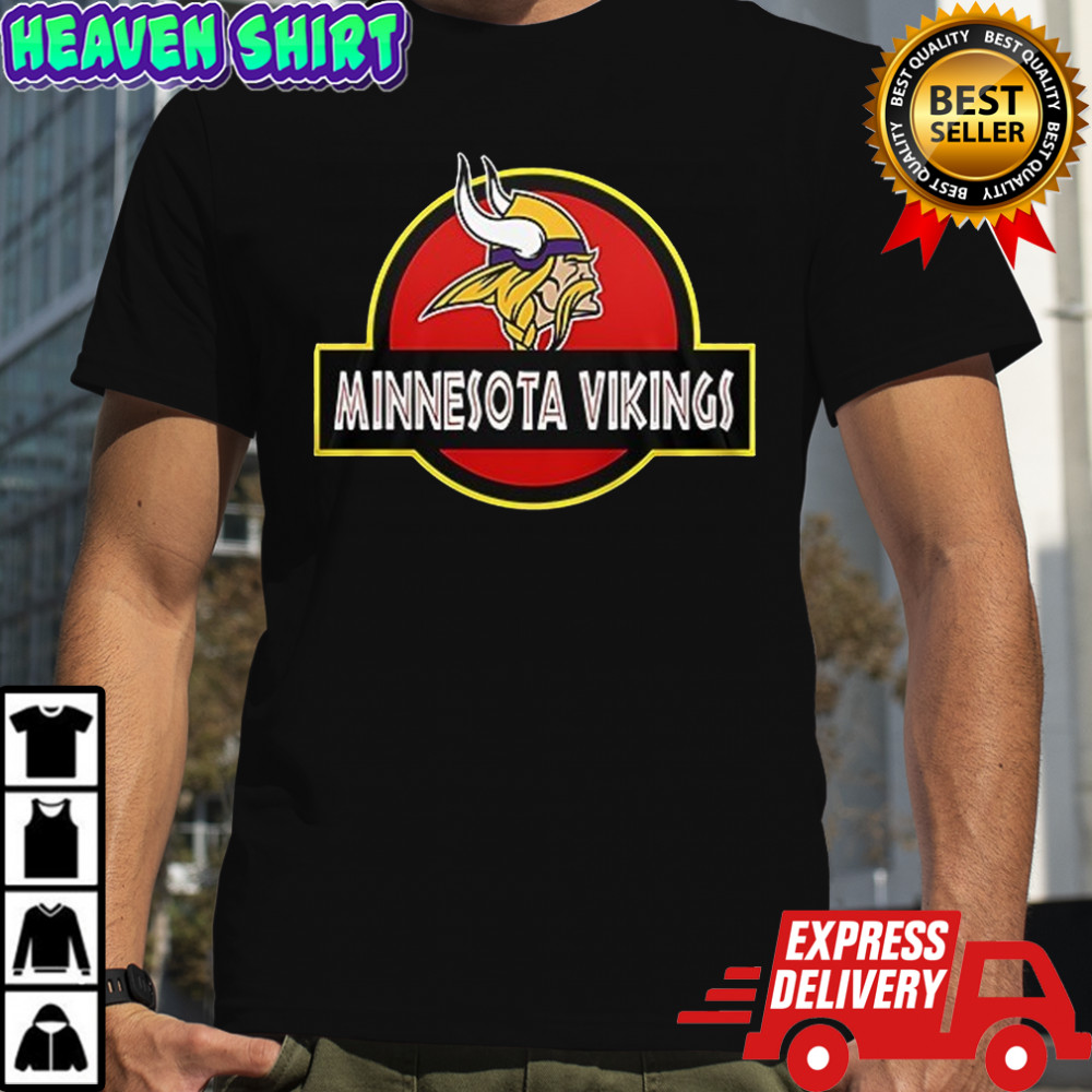 Minnesota Vikings x Jurassic Park life finds a way shirt