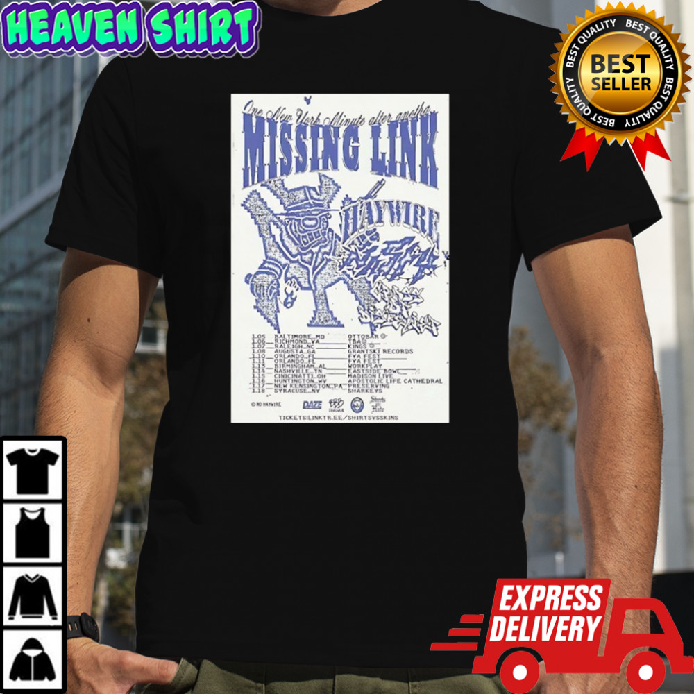 Missing Link January tour 2026 shirt