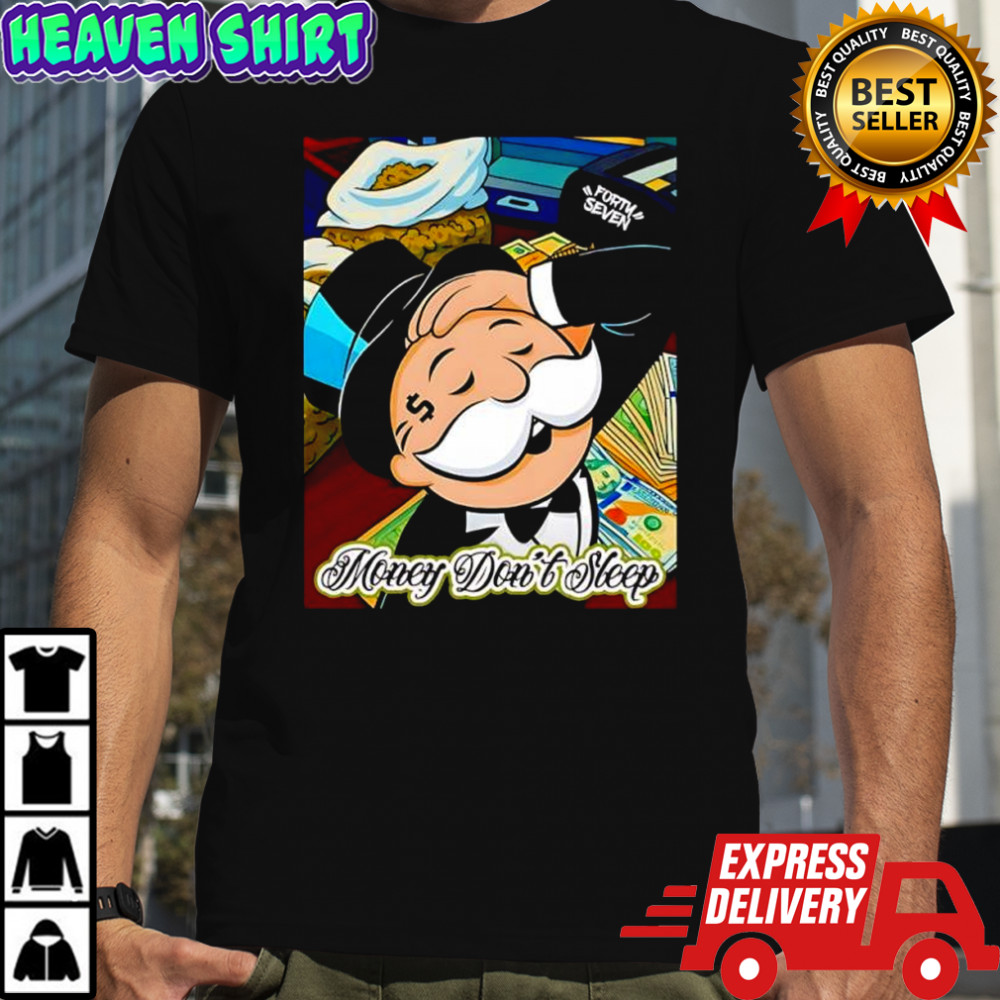 Money Dont Sleep graphic shirt