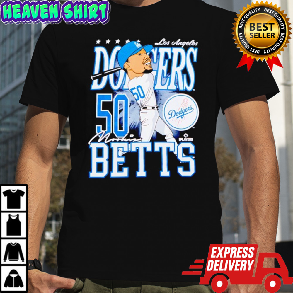 Mookie Betts Los Angeles Dodgers Caricature Player shirt