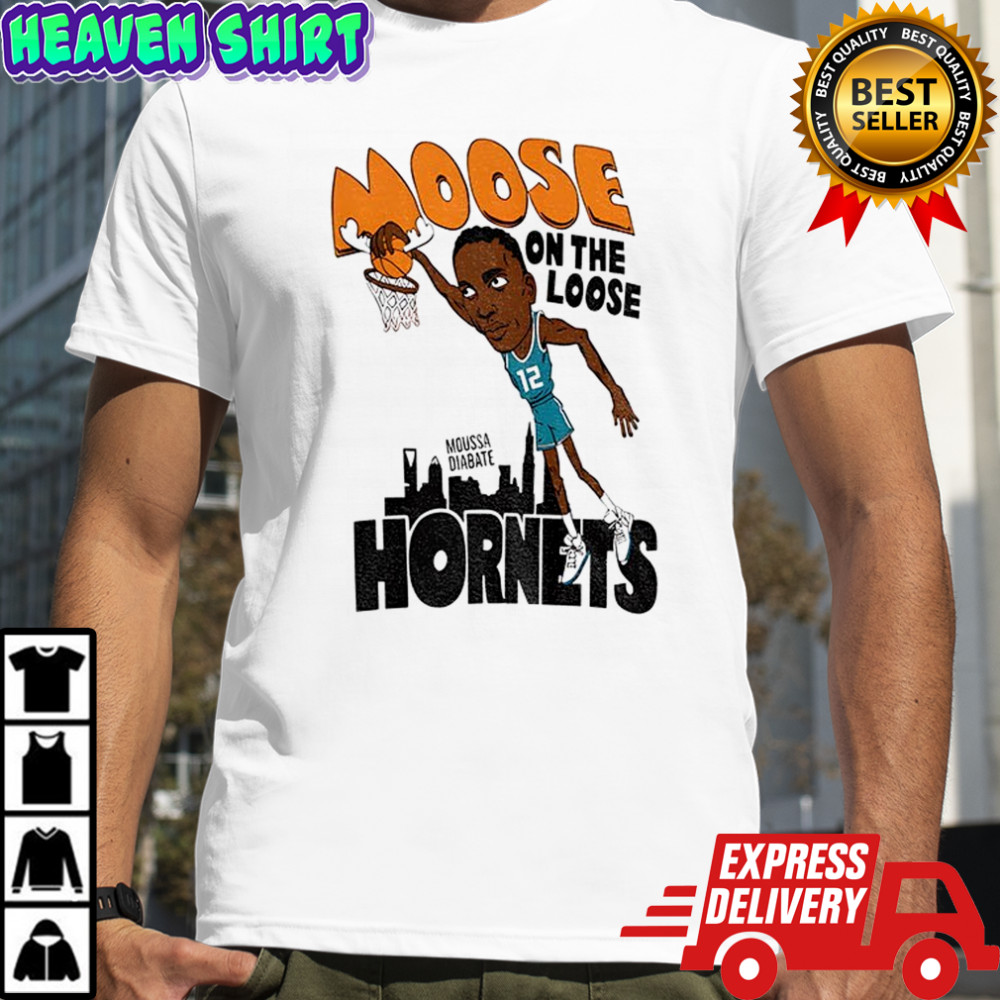 Moose On The Loose Hornets Moussa Diabate shirt