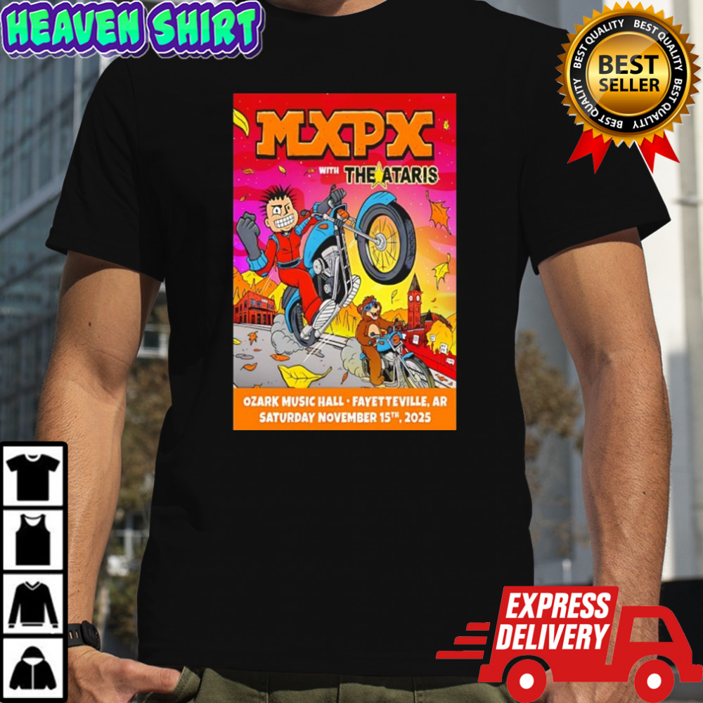 MXPX November 15th 2025 Fayetteville Event Poster shirt