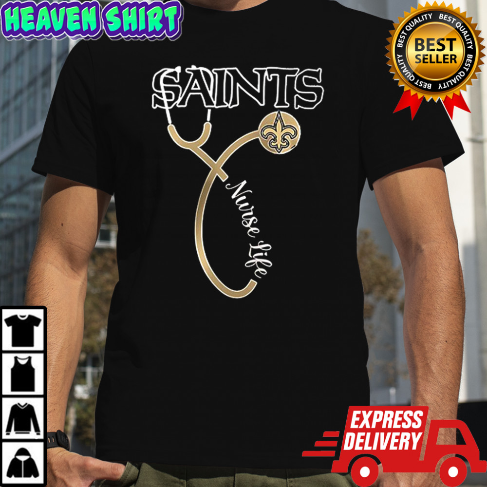 New Orleans Saints x Nurse life it’s a work of heart shirt