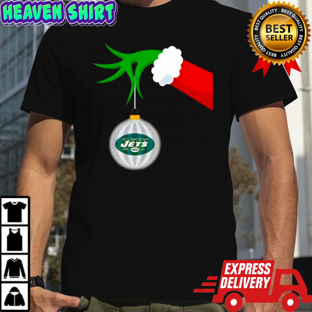 New York Jets Grinch Hand Holiday Shirt