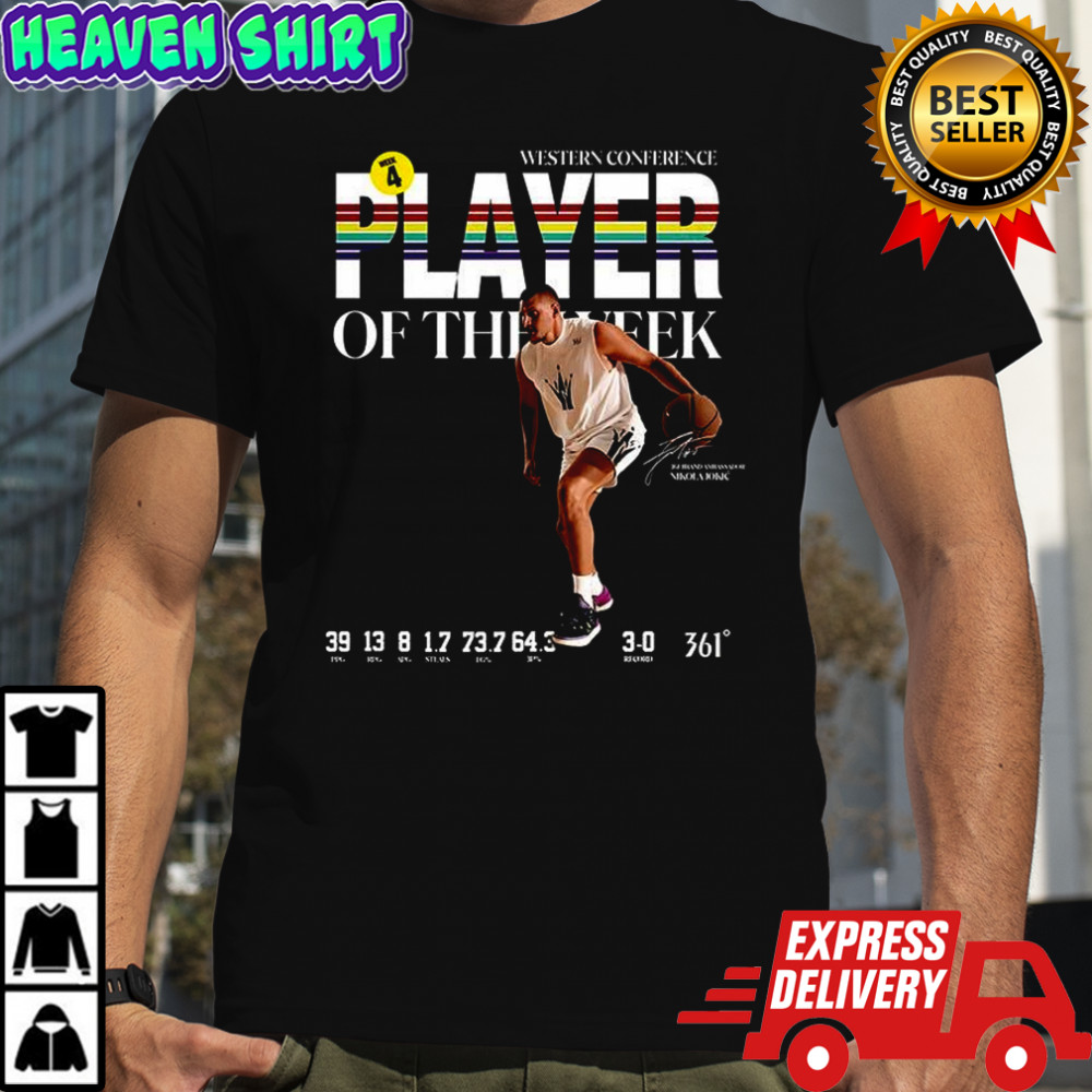 Nikola Jokic western conference player of the week shirt