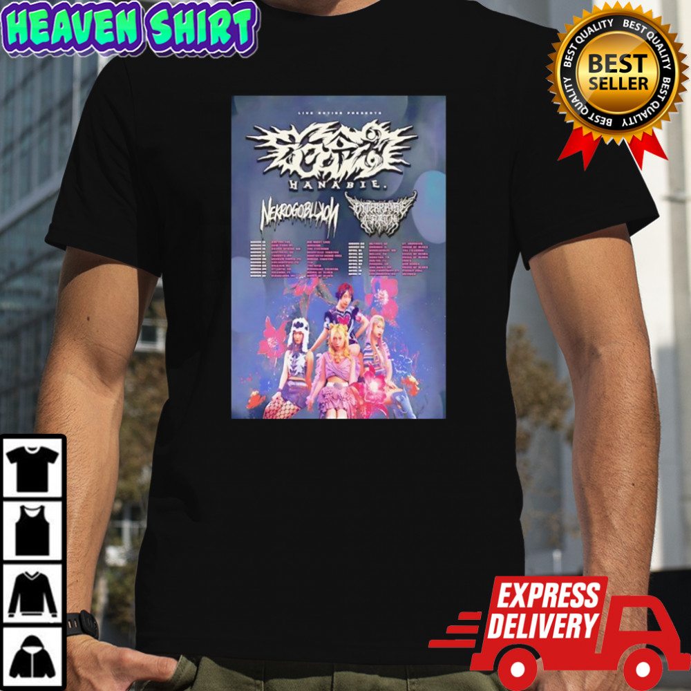 North America Hanabie tour 2026 poster shirt