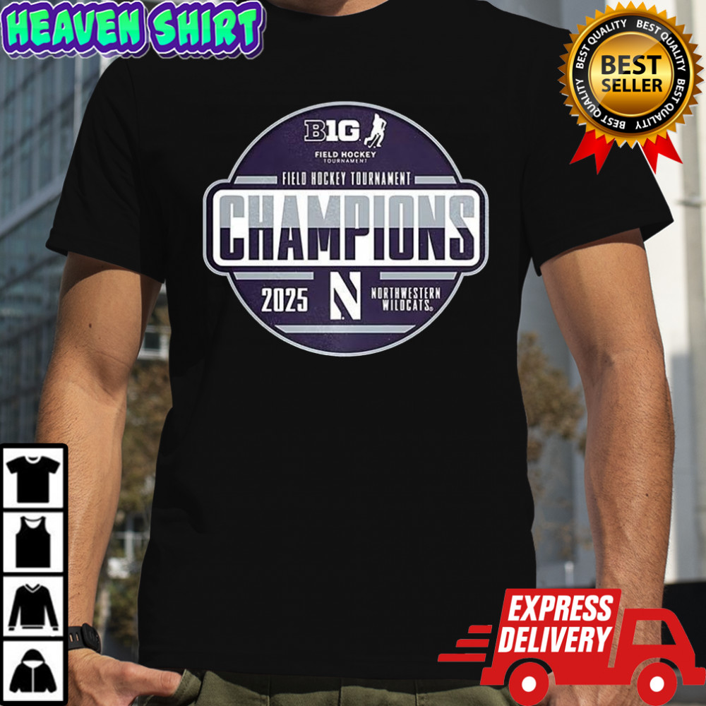 Northwestern Wildcats field hockey tournament Champions 2025 shirt