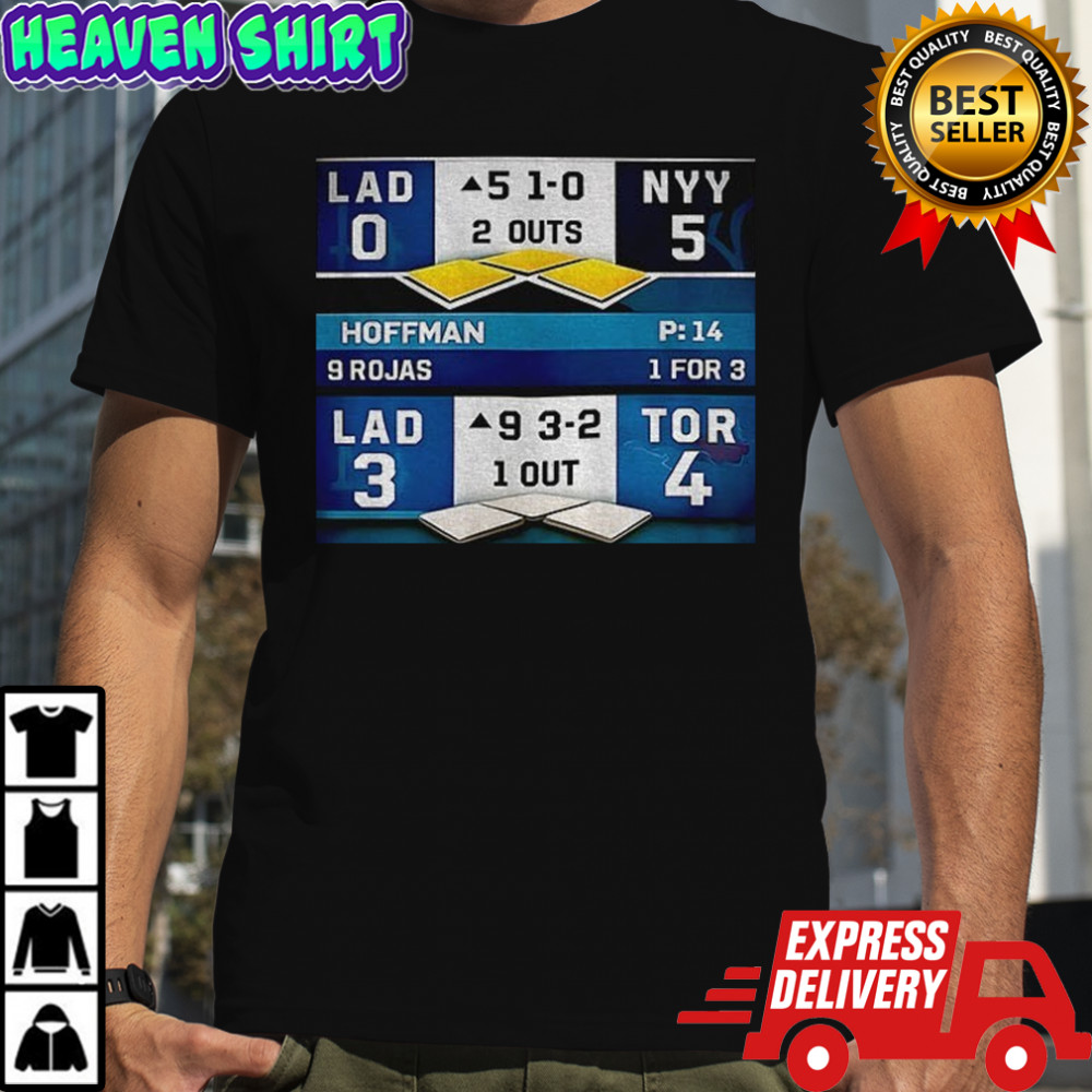 NY Yankees 5 0 LA Dodgers 3 4 Toronto Blue Jays Back to Back Championship 2025 shirt