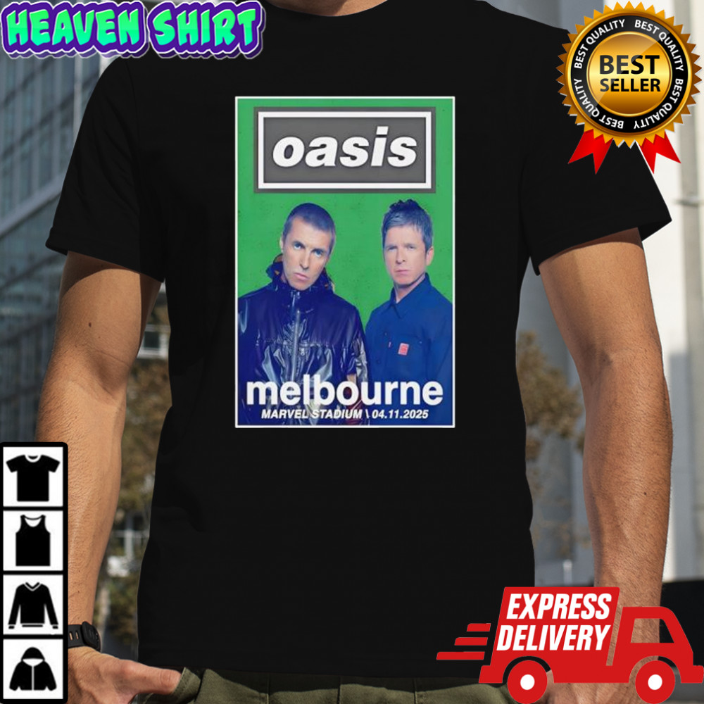 Oasis November 4 2025 Marvel Stadium Poster shirt