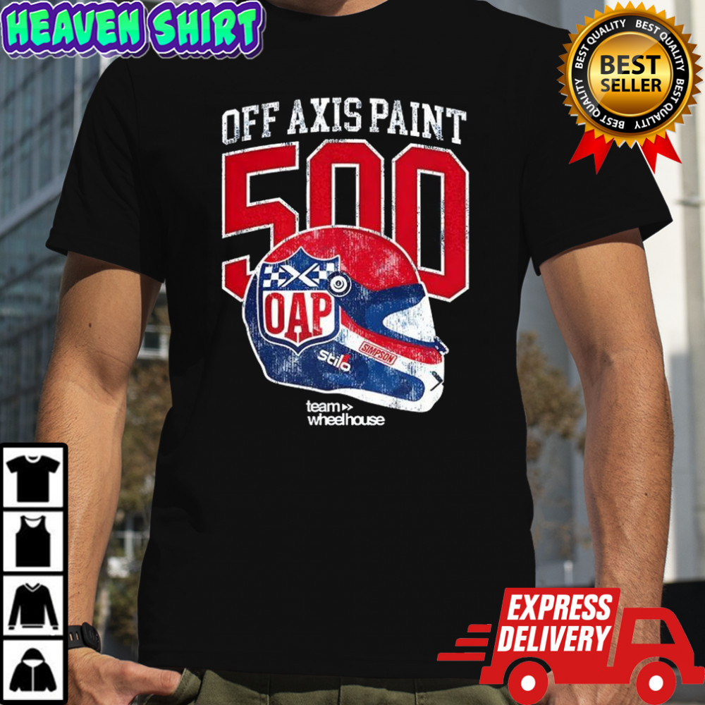 Off Axis Paint 500 team wheel house shirt