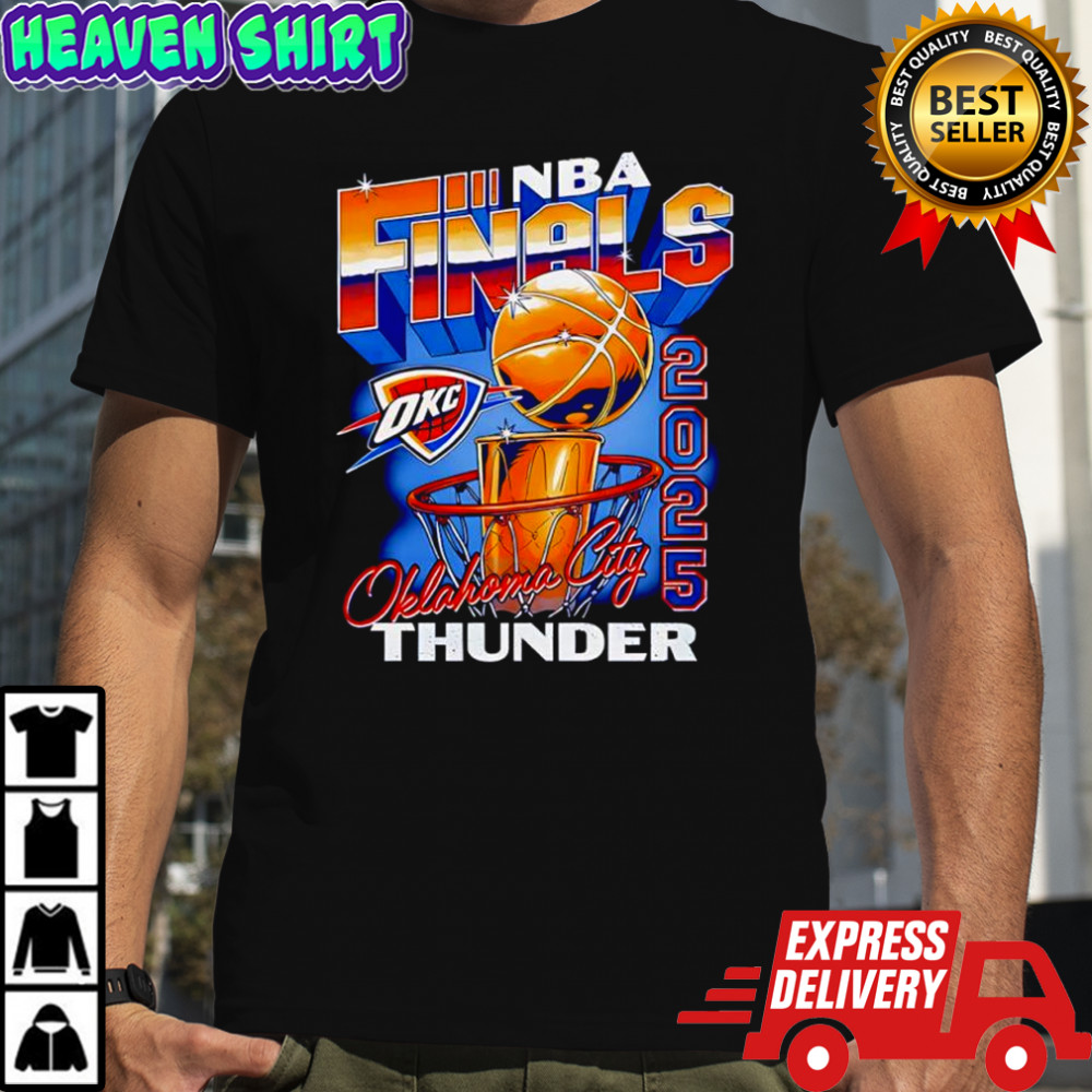 Ohklahoma City Thunder Nba Finals OKC logo 2025 shirt