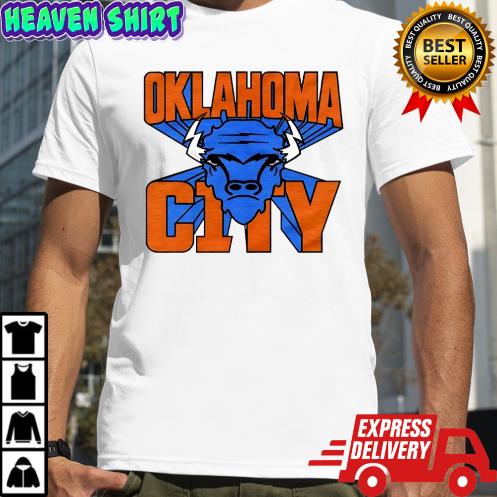 Oklahoma City Thunder basketball Rumble the Bison shirt