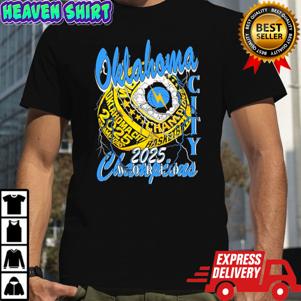 Oklahoma City Thunder ring Champions 2025 shirt
