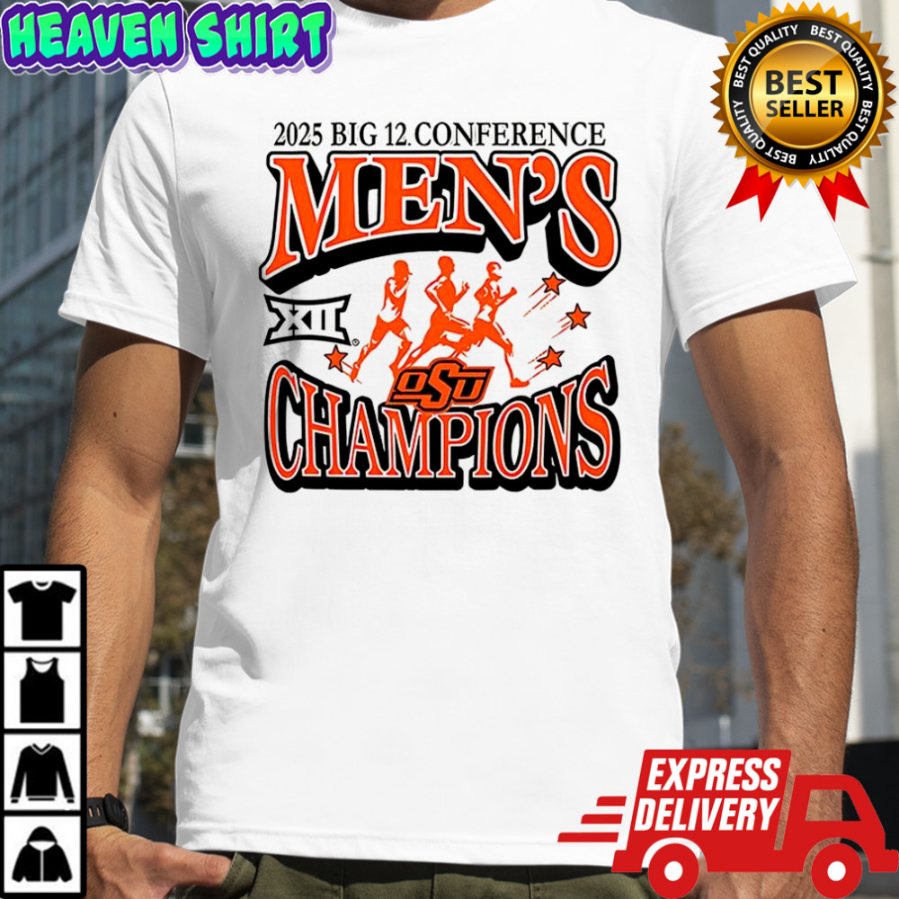 Oklahoma State Cowboys 2025 Big 12 Mens Cross Country Champions shirt