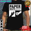 Paper Beats Rock Retro Hand Game shirt