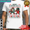 Pate State Material Merry Freight-Mas Ugly Christmas Train T-shirt