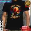 Patriotic USA Merry Christmas Santa Riding Eagle shirt