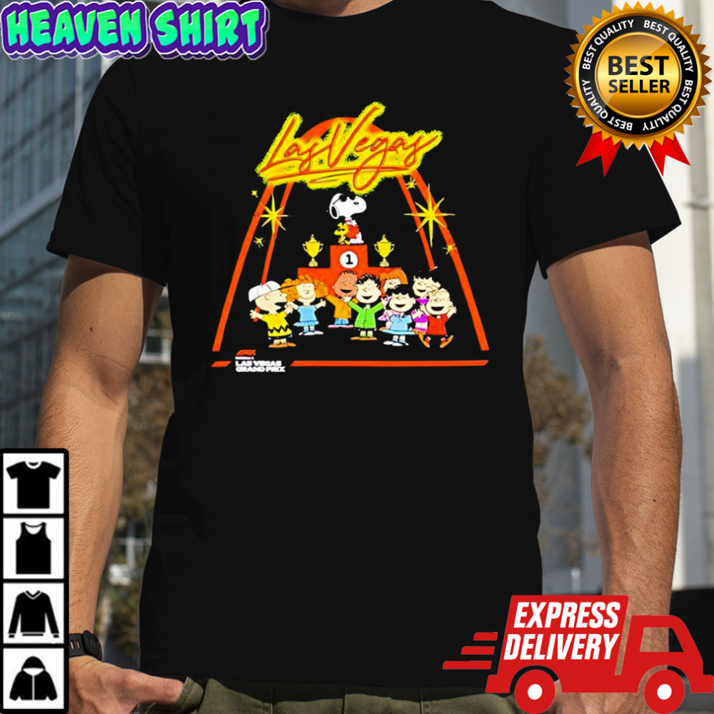 Peanuts Characters and Las Vegas Podium shirt