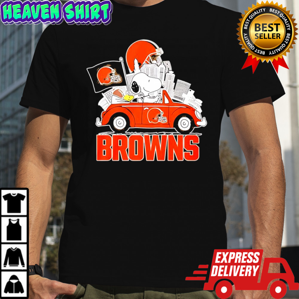 Peanuts x Cleveland Browns Welcome To The Pound driving car shirt