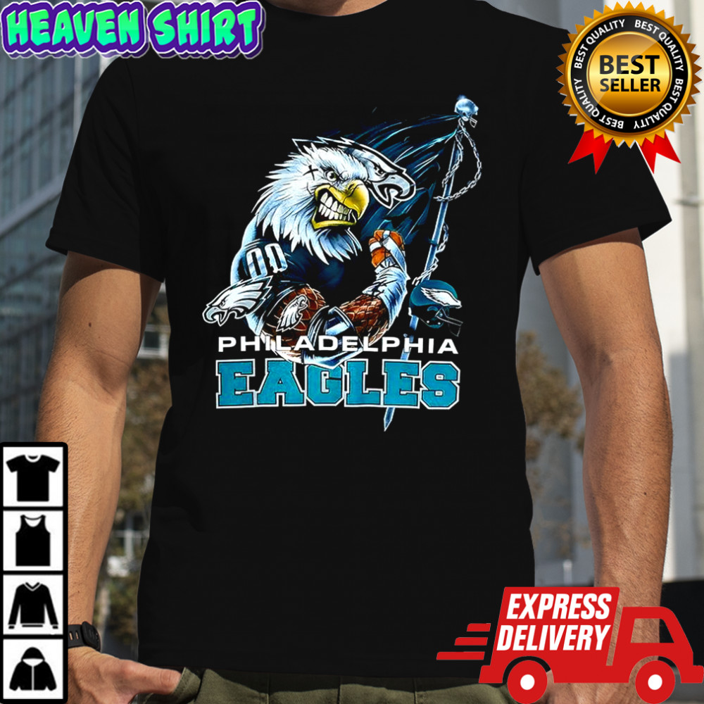 Philadelphia Eagles football mascot flag 2000’s vintage shirt