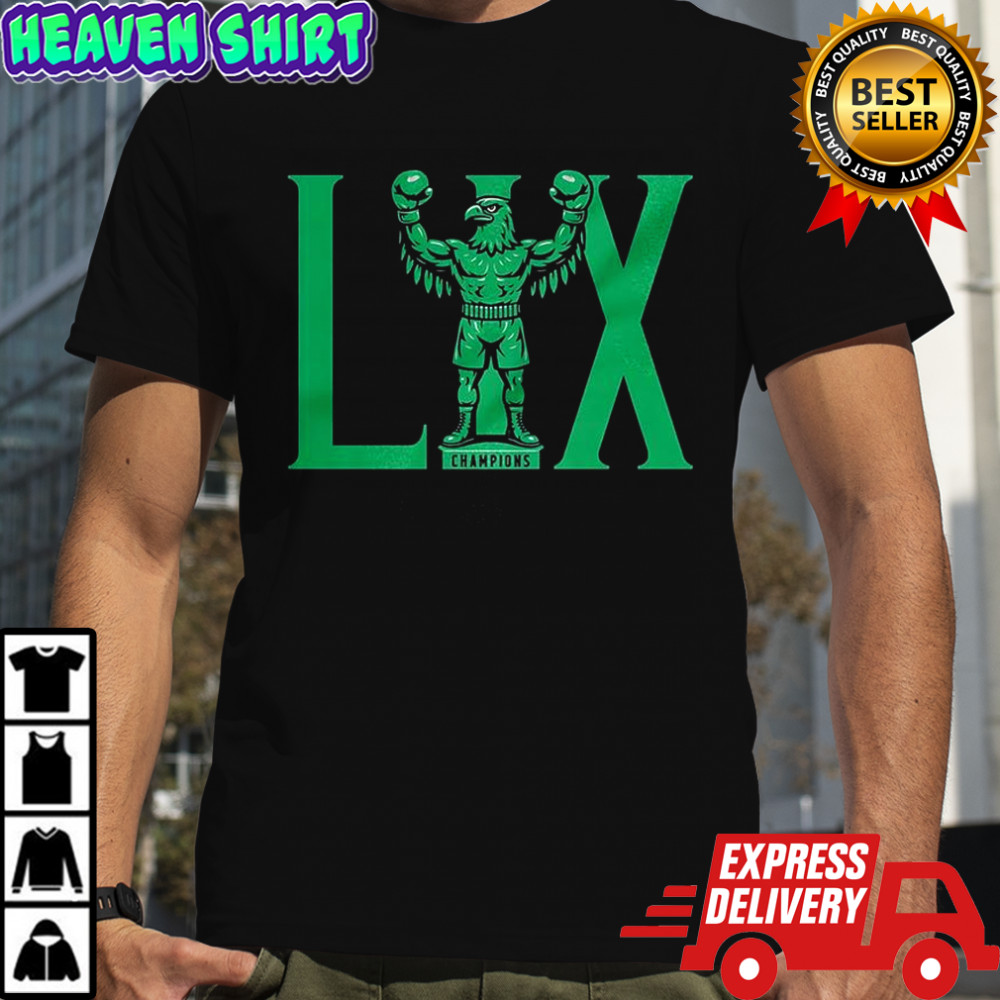 Philadelphia Eagles football Super Bowl LIX Champions Eagles Statue shirt