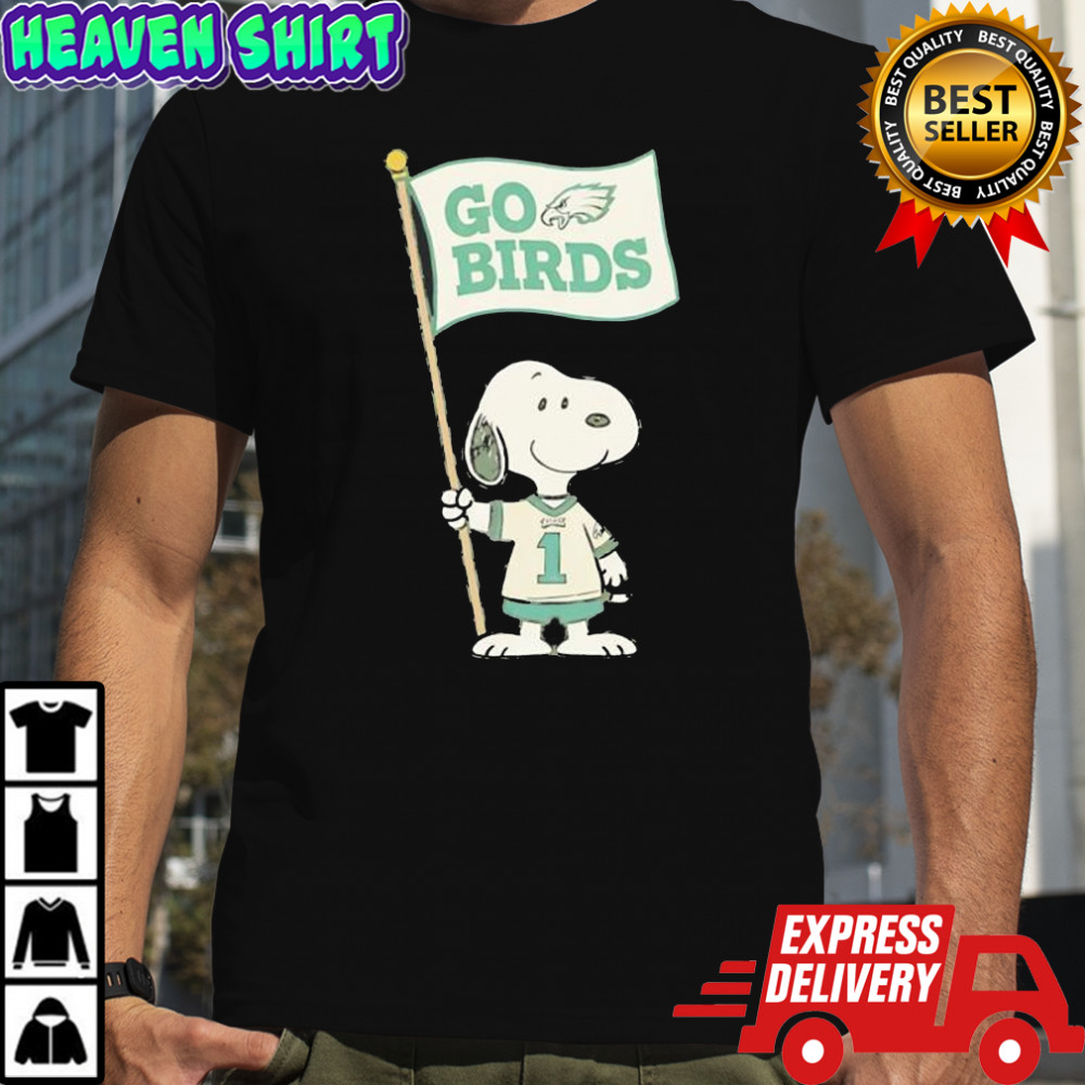 Philadelphia Eagles Snoopy NFL go Birds flag shirt