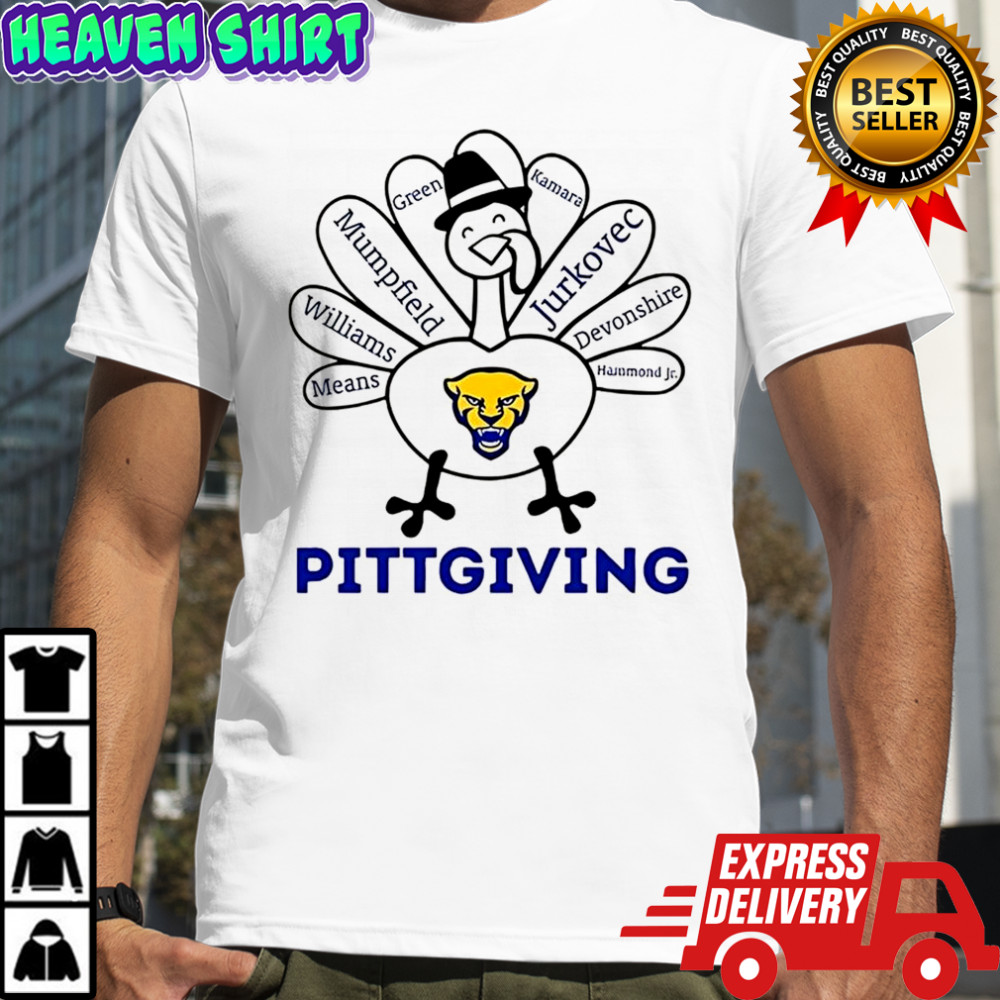 Pitt Panthers turkey Pittgiving Thanksgiving with heroes shirt