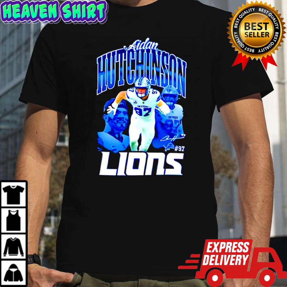Premium Aidan hutchinson #97 detroit lions Football player signature shirt